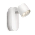 Foco sobrepuesto muro o techo aluminio blanco LED 4W - PHFO0044