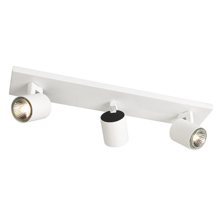 Foco aluminio blanco 3 luces 47,7 cm GU10 - PHRE0011