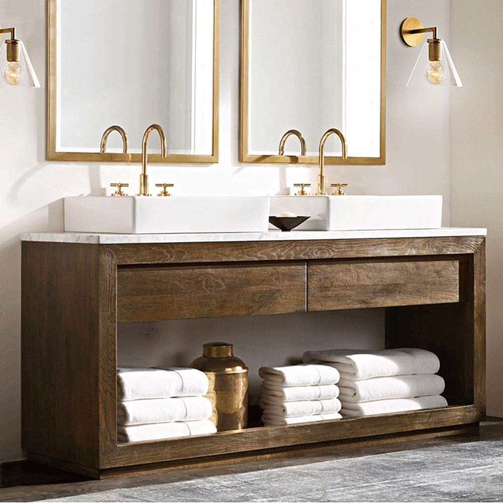 Apliqué metal vidrio bronce Ø18x23 cm E27 - LGAP0053