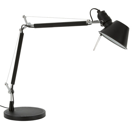 Lámpara sobremesa metal articulado negro E27 - LGLS0022