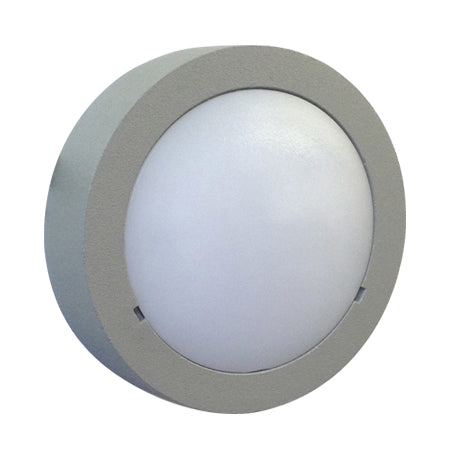 Foco aluminio gris Ø9x2x9 cm 12W LED - LDFO0027