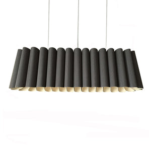 Lámpara colgante madera gris 1,160 cm E27 - A pedido