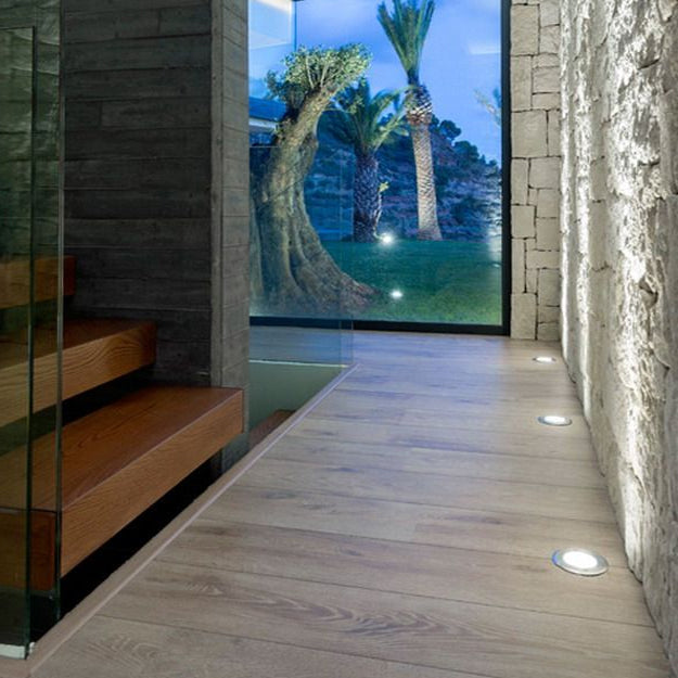 Foco piso acero exterior LED 7W - ANFO0011