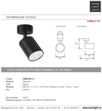 Foco negro dirigible GU10 - ANFO0013