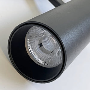 Foco metal negro para riel magnético LED 20W - ARFO0013