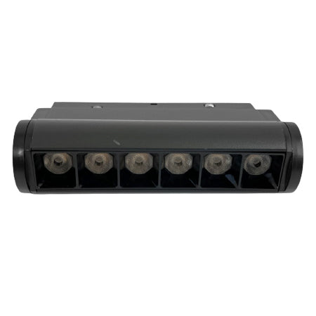 Foco metal negro para riel magnético LED 6W - ARFO0015