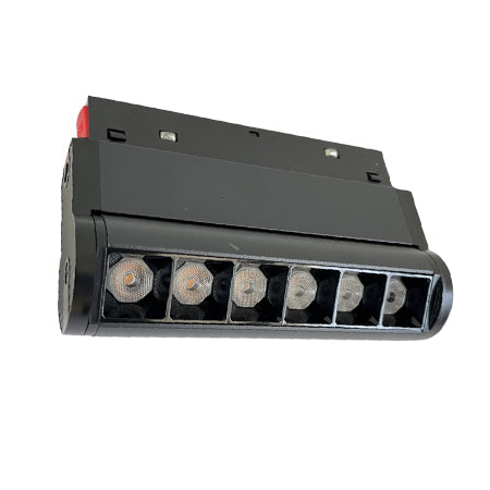Foco metal negro para riel magnético LED 6W - ARFO0015