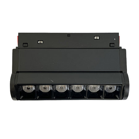 Foco metal negro para riel magnético LED 6W - ARFO0015