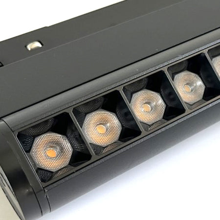 Foco metal negro para riel magnético LED 12W - ARFO0016