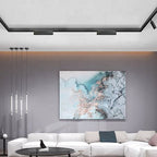 Foco metal negro para riel magnético LED 12W - ARFO0016