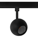 Foco metal negro para riel magnético LED 8,5W - ARFO0023