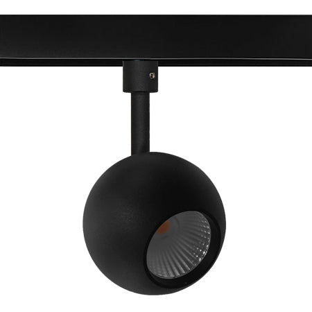 Foco metal negro para riel magnético LED 8,5W - ARFO0023