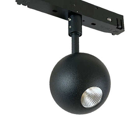 Foco metal negro para riel magnético LED 4,5W - ARFO0024