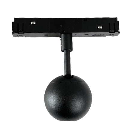 Foco metal negro para riel magnético LED 4,5W - ARFO0024