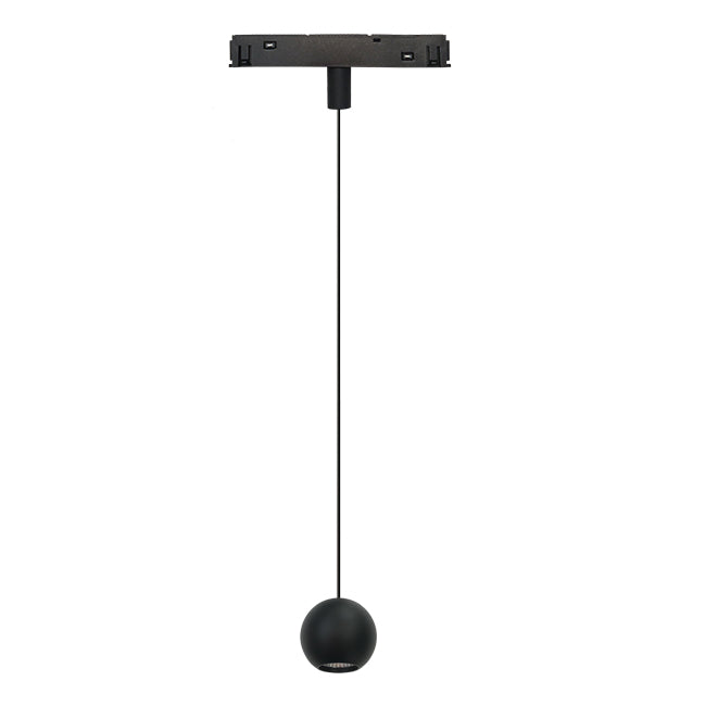 Lámpara colgante para riel magnético aluminio negro Ø7x1,56 cm LED 8.5W - ARLC0012