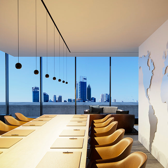 Lámpara colgante para riel magnético aluminio negro Ø8x1,56 cm LED 7W - ARLC0044