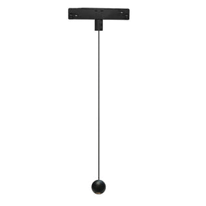 Lámpara colgante para riel magnético aluminio negro Ø5x1,53 cm LED 4.5W - ARLC0014