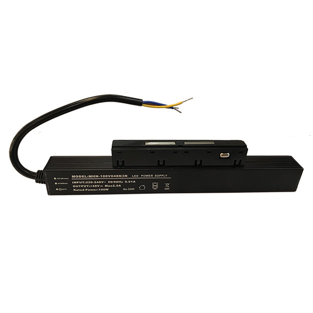Driver negro para riel magnético 100W 48V - ARTR0002