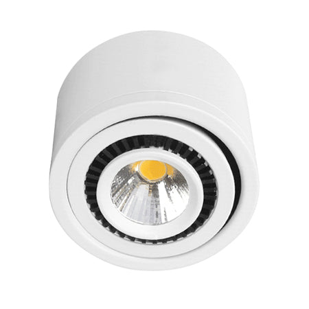 Foco sobrepuesto blanco basculante dimeable LED 9W - BEFO0009