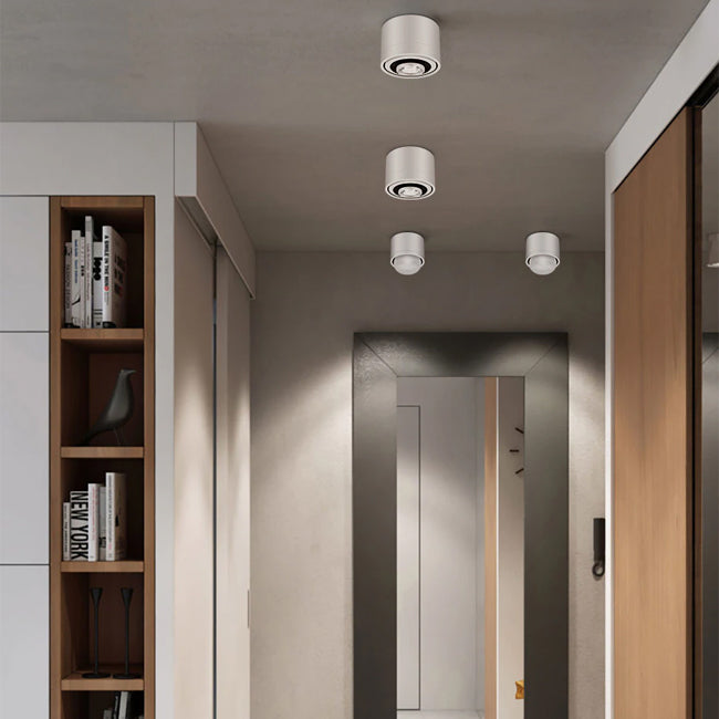 Foco sobrepuesto blanco basculante dimeable LED 9W - BEFO0009