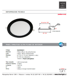 Foco negro embutido LED 6W - BEFO0021