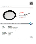 Foco negro embutido LED 12W - BEFO0022
