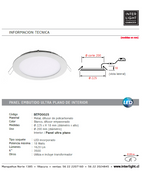 Foco blanco embutido LED Ø 22,5 18W - BEFO0025