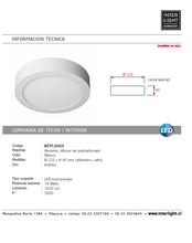 Cargar imagen en el visor de la galería, Plafón aluminio blanco Ø 22 cm LED 18W - BEPL0003
