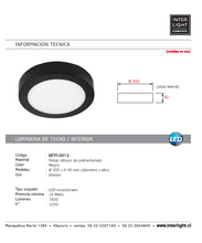 Cargar imagen en el visor de la galería, Plafón aluminio negro Ø30 cm LED 24W - BEPL0012
