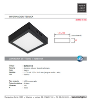 Cargar imagen en el visor de la galería, Plafón aluminio negro 12x12 cm LED 6W - BEPL0013
