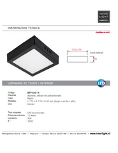 Cargar imagen en el visor de la galería, Plafón aluminio negro  17x17 cm LED 12W - BEPL0014
