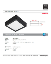 Cargar imagen en el visor de la galería, Plafón aluminio negro 30x30 cm LED 24W - BEPL0016
