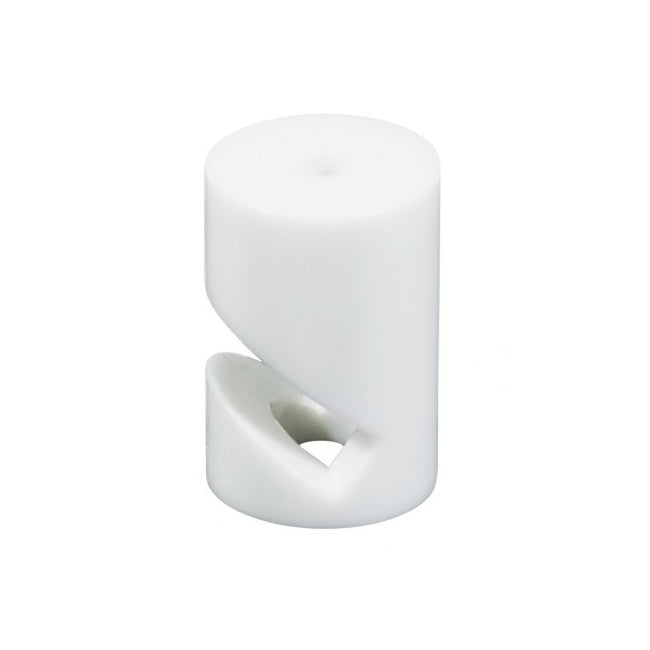 Soporte blanco con enganche V para cable eléctrico - CASO0002