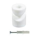 Soporte blanco con enganche V para cable eléctrico - CASO0002