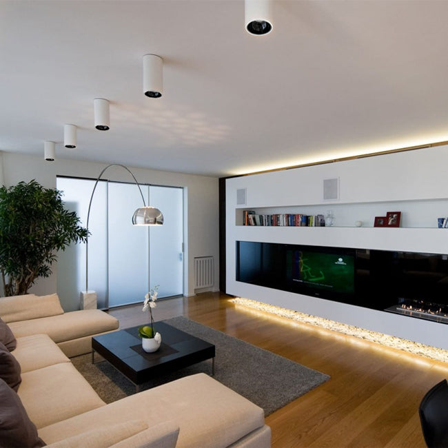 Foco sobrepuesto blanco con negro  LED 15W - CEFO0003
