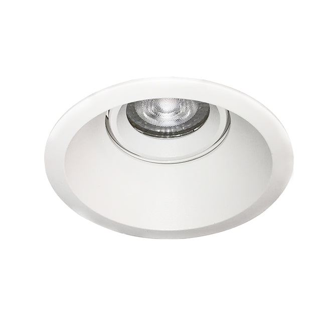 Foco embutido retraído basculante aluminio blanco Ø 105 cm GU10 - CEFO0015