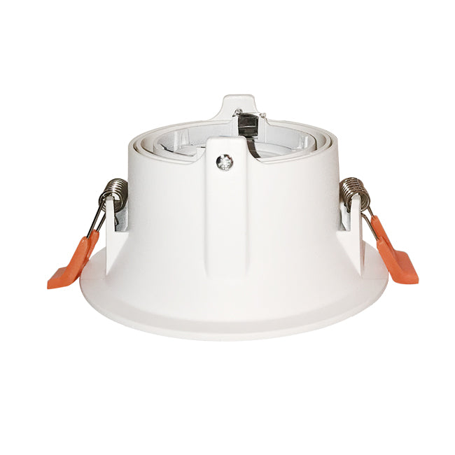 Foco embutido retraído basculante aluminio blanco Ø 105 cm GU10 - CEFO0015