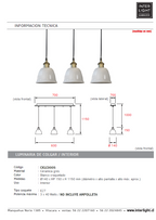 Lámpara colgante cerámica gres 3 luces E27 - A pedido - CKLC0005