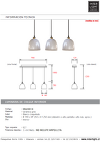 Lámpara colgante cerámica gres 3 luces E27 - A pedido