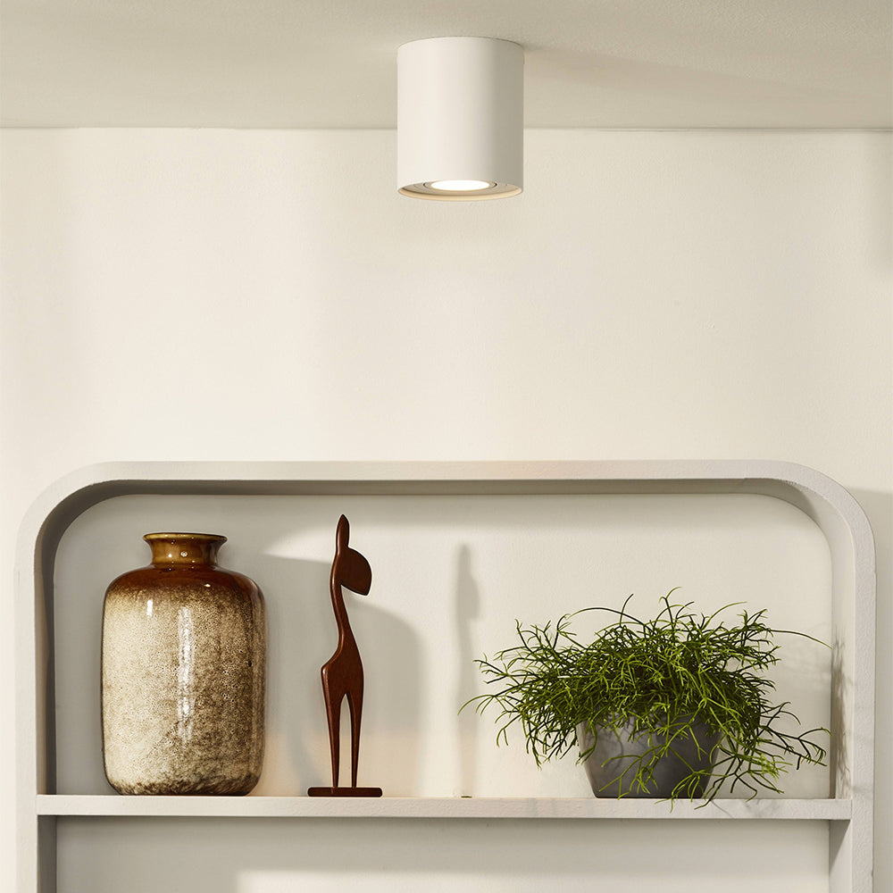 Foco metal blanco Ø9,5x12,5 cm GU10 -CLFO0007