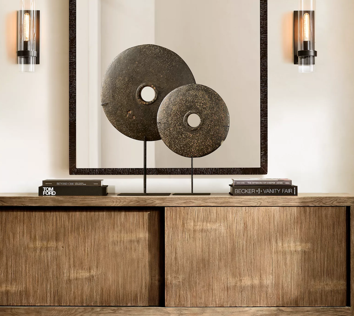 Apliqué metal vidrio negro Ø10x16 cm E27 - LGAP0050