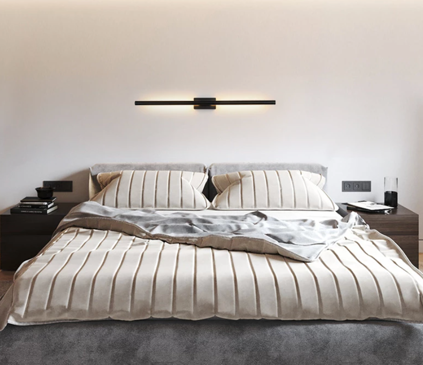 Apliqué metal negro bordes dorado luz indirecta 72 cm LED 8 W - TOAP0006