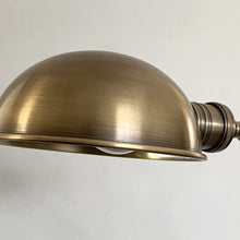 Cargar imagen en el visor de la galería, Lámpara de pie metal bronce envejecido, madera café Ø17x1,30 cm E27 - DCLP0005
