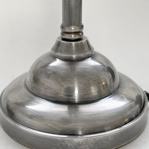 Lámpara sobremesa metal plata envejecida Ø15x31 cm E14 - DCLS0006