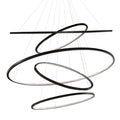Lámpara colgante metal 5 aros Ø 1,20 mt. LED 237W - DILC0003