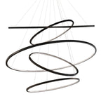 Lámpara colgante metal 5 aros Ø 1,20 mt. LED 237W - DILC0003