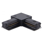 Unión tipo L para riel monofásico negro - DWCO0003