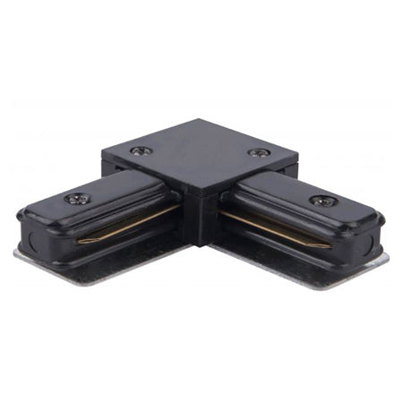 Unión tipo L para riel monofásico negro - DWCO0003