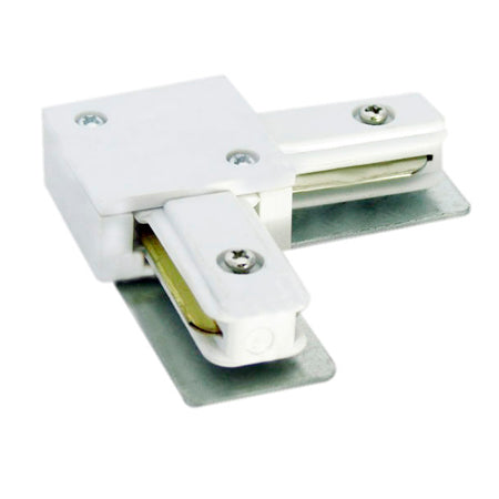Unión tipo L para riel monofásico blanco - DWCO0004