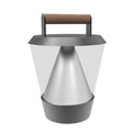 Lámpara sobremesa aluminio gris difusor policarbonato Ø 30 x 39,5 cm LED 20W - EPLS0002